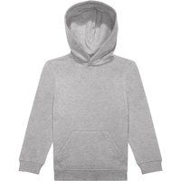 B&C ID.333 Long-Sleeved Hoodie in Grey | Size: 12-13 Years