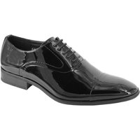 Goor Men's Patent PU Oxfords in Black | Size: 7