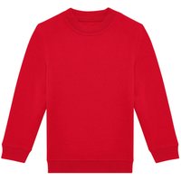 B&C ID.332 Crew Neck Sweatshirt in Red | Size: 3-4 Years