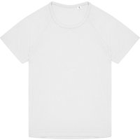 B&C Active T-Shirt in White | Size: 12-13 Years