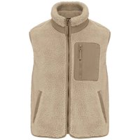 Native Spirit Men's Sherpa Body Warmer in Medium Beige | Size: XL