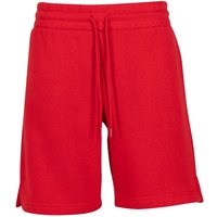 Build Your Brand Women's Basic Sweat Shorts in Scarlet | Size: XS