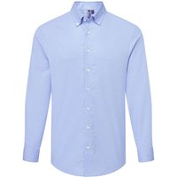 Premier Men's Supreme Oxford Long-Sleeved Formal Shirt in Duck Egg Blue | Size: 3XL