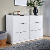 Chest 6 Drawers Bedroom Clothing Bedside Storage Organiser Wide