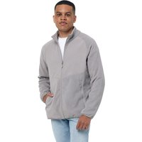 IQONIQ Men's Talung Microfleece Full Zip Jacket in Grey | Size: Large