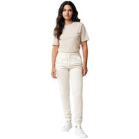 IQONIQ Men's Cooper Cotton Jogging Bottoms in Off-White | Size: XL