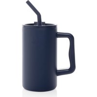 XD Design Cube Stainless Steel 800ml Travel Mug in Navy