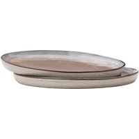 Vinga Nomimono Round Plate Pack of 2 in Beige
