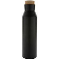 XD Design Gaia Stainless Steel Vacuum Insulated 600ml Water Bottle in Black