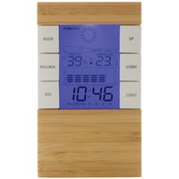 XD Design Utah Bamboo Digital Desk Clock in Brown