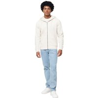 IQONIQ Men's Abisko Cotton Full Zip Hoodie in Light Beige | Size: 2XS