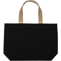 XD Design Men's Impact Aware Large Canvas Undyed Tote Bag in Black
