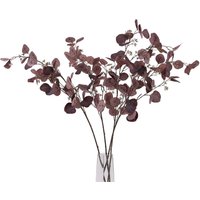 Hill Interiors Berried Eucalyptus Artificial Flower in Burgundy