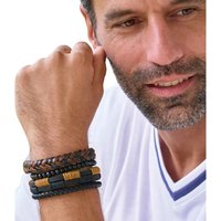 Atlas for Men Men's Cord Bracelet (Pack of 4) in Beige