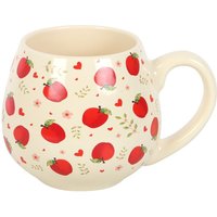 Something Different Apple Rounded Mug in White