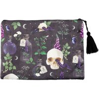 Something Different Venom & Vines Toiletry Bag in Black