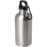 Floso Stainless Steel Single Wall 400ml Water Bottle in Silver