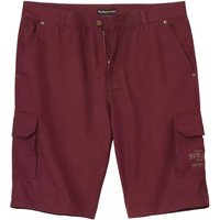 Atlas for Men Men's Microcanvas Cargo Shorts in Burgundy | Size: 50R