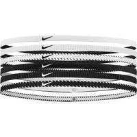 Nike Women's Classic Flexible Slim Hairband (Pack of 6) in Black