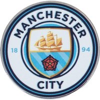 Manchester City FC Club Crest Badge in White