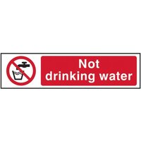 Scan Not Drinking Water - Pvc Sign 200 X 50mm