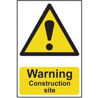 Scan Warning Construction Site - Pvc Sign 200 X 300mm