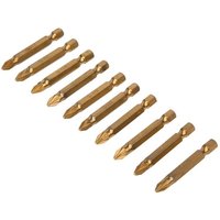 Bluespot Tools Titanium Coated Screwdriver Bits Pz2 X 50mm (pack 10)