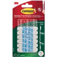 Command Clear Outdoor Drating Clips (pack 20)