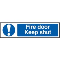 Scan Fire Door Keep Shut - Pvc Sign 200 X 50mm