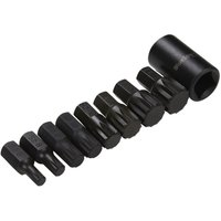 Bluespot Tools 1 2in Impact Spline Bit Set, 9 Piece