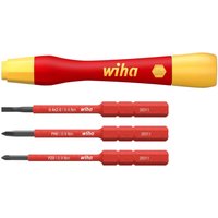 Wiha Picofinish Slimvario Electric Fine Screwdriver Set, 4 Piece