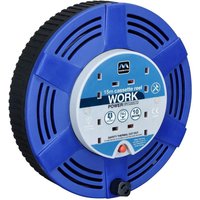 Masterplug Cassette Cable Reel (UK Plug)