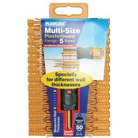 PLASPLUGS Multi-size Plasterboard Fixings (50)