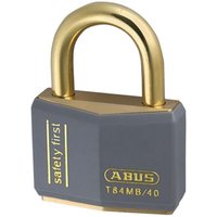 ABUS Mechanical T84mb Series Rustproof Padlock in Grey