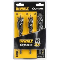 Dewalt Extreme Tri Flute Bit Set, 3 Piece