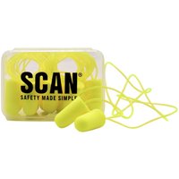 Scan Foam Earplugs & Cord (6 Pairs)