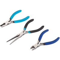 Bluespot Tools Soft Grip Mini Plier Set, 3 Piece