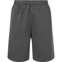 Build Your Brand Men's Vintage Heavy Sweat Shorts in Dark Grey | Size: Small
