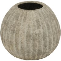 Hill Interiors Catania Round Vase in Light Grey