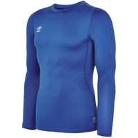 Umbro Men's Core Crew Neck Long-Sleeved Base Layer Top in Blue | Size: XL