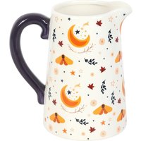 Something Different Autumn Magic Harvest Moon Ceramic Flower Jug in White