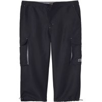 Atlas for Men Men's Microfibre Cropped Trousers in Black | Size: 3XL