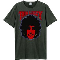 Amplified Men's Philo Thin Lizzy T-Shirt in Charcoal | Size: Large