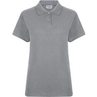 Absolute Apparel Women's Elegant Fitted Polo in Grey | Size: 26-28