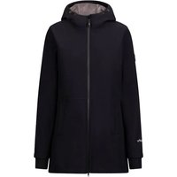 Trespass Women's Priya Long Length Soft Shell Jacket in Black | Size: Large