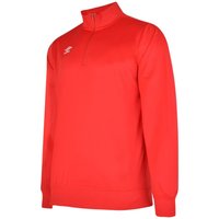 Umbro Club Essential Half Zip Sweatshirt in Scarlet | Size: 6-7 Years