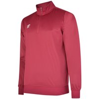 Umbro Club Essential Half Zip Sweatshirt in Burgundy | Size: 6-7 Years