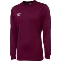 Umbro Boy's Club Long-Sleeved Jersey in Burgundy | Size: 4-5 Years