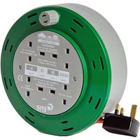 Universal Textiles Cable Reel 10A 4 Socket 10m