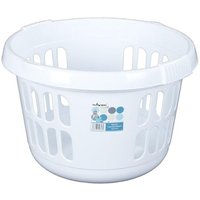 Wham Round Laundry Basket Ice White 50L